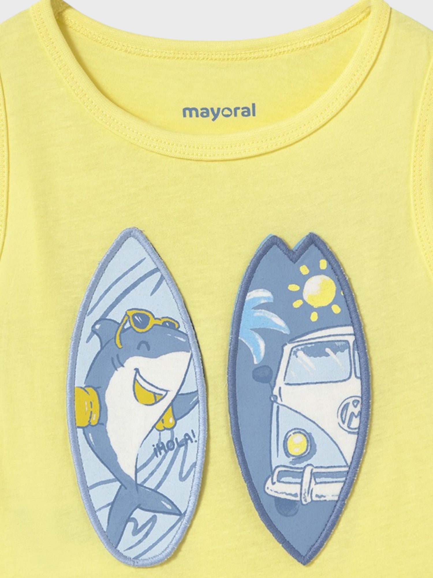 Canottiera play tavole surf Bimbo GIALLO 1069/69 - NANU' BABY