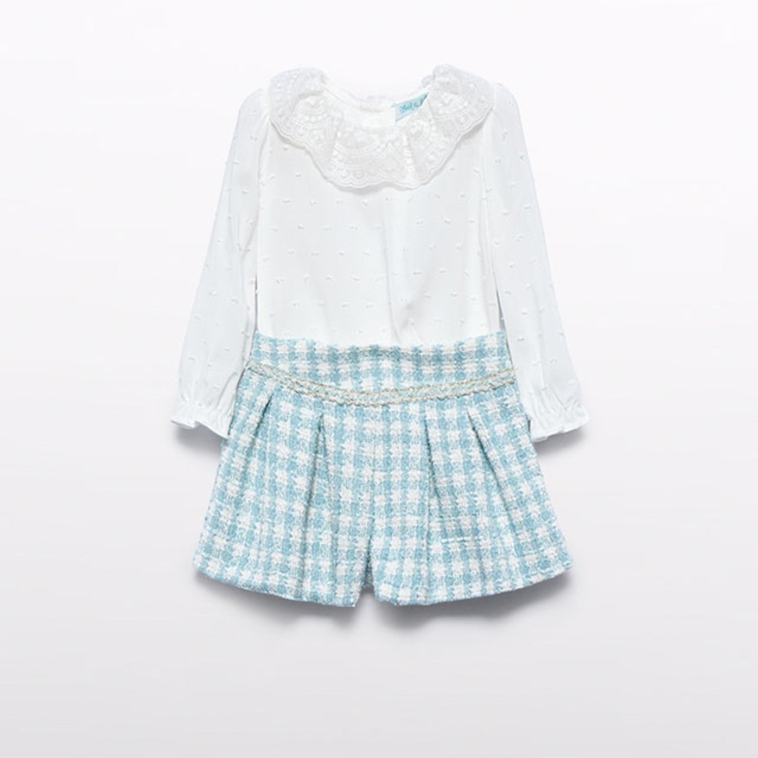 Compl.bermuda quadri lurex Bimba Verde 5712/9 - NANU' BABY