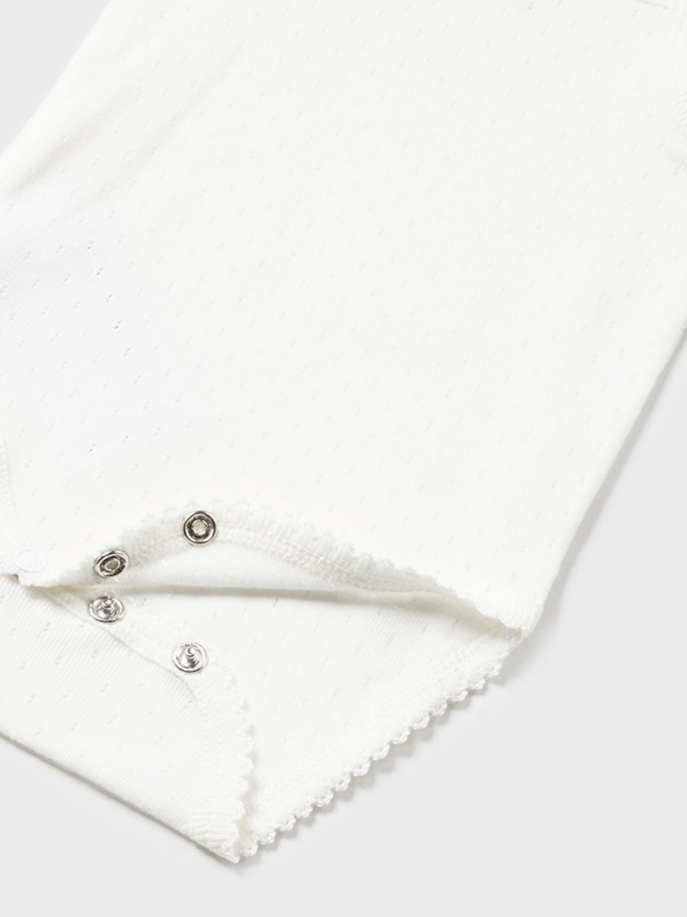 Body m/s traforato Neonata ECRU 1790/E - NANU' BABY