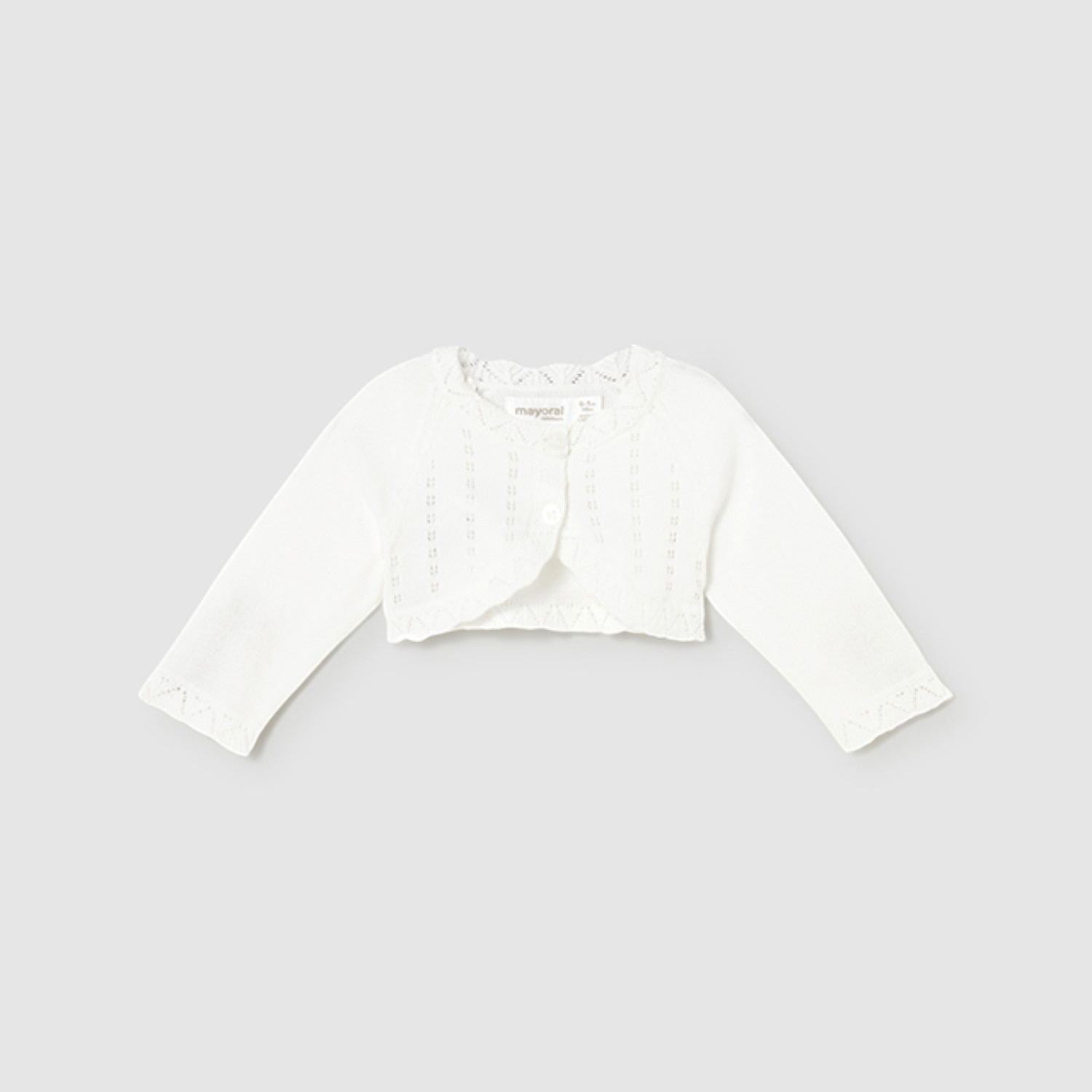 Cardigan Bimba Ecru Corto Mayoral 307/77 - NANÙ BABY - NANU' BABY