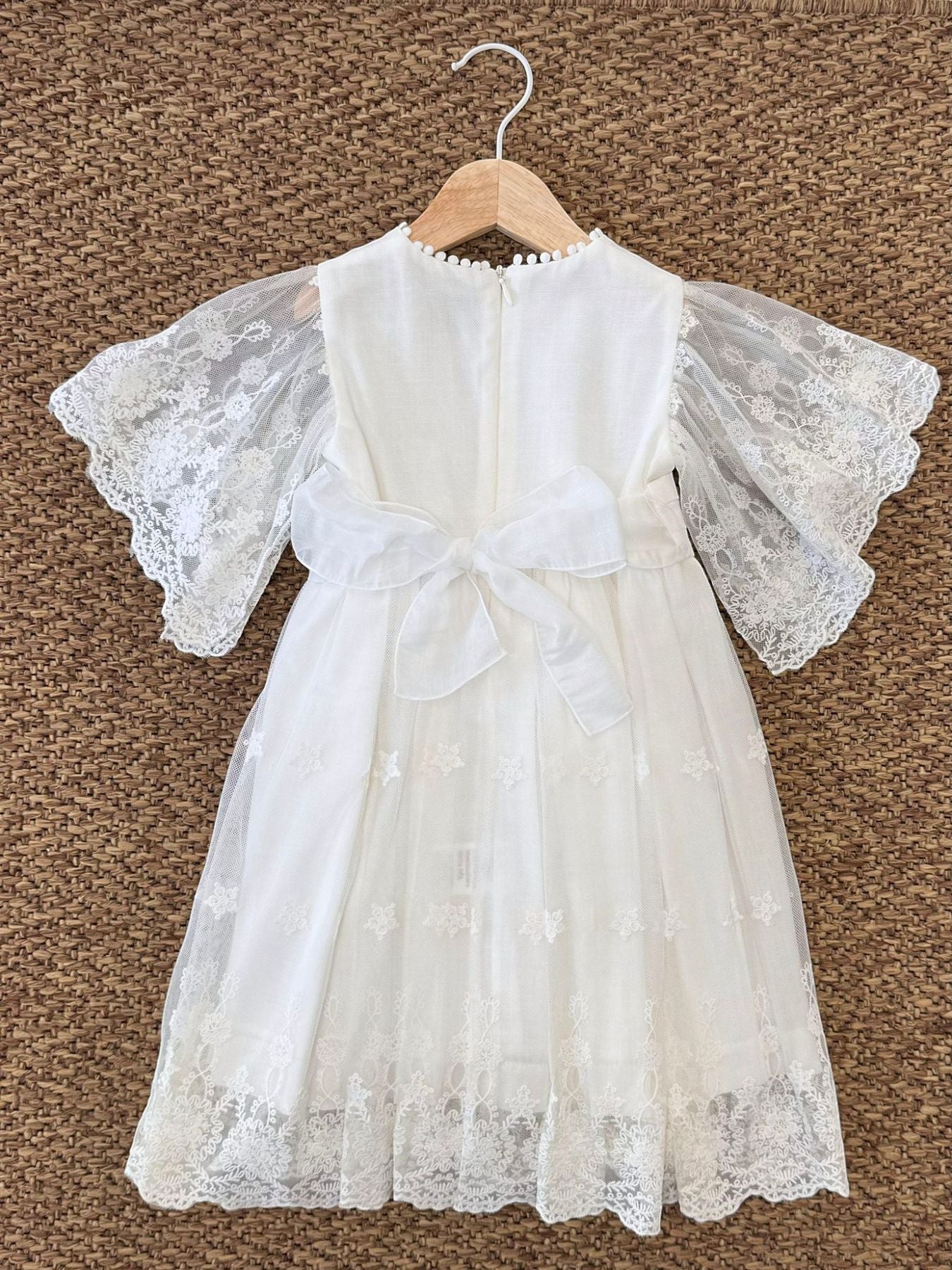 Abito in fibra ramie naturale Bimba NATURAL EG301 - NANU' BABY