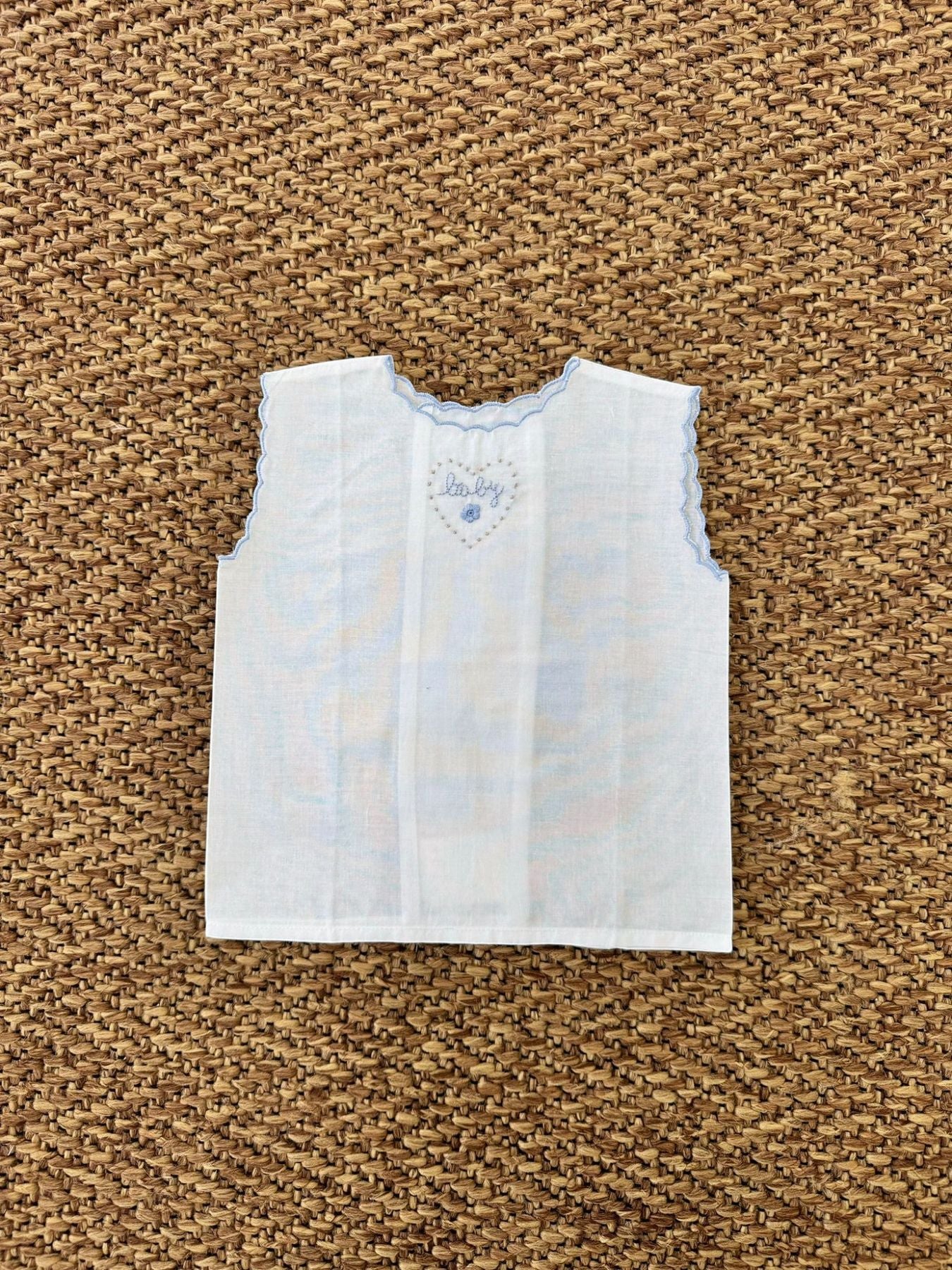 CAMICINA BATISTA Neonato AZZURRO CABABYA - NANU' BABY