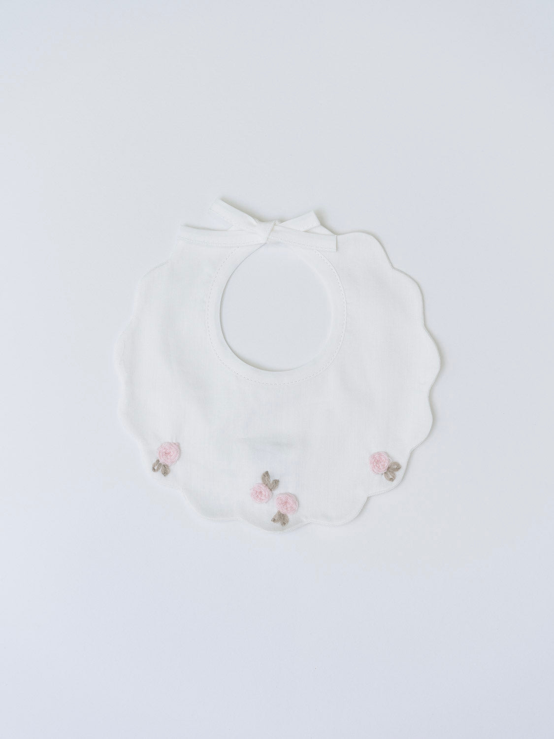 Bavetta rosa fiocco Neonata VANIGLIA IN10BAV/R - NANU' BABY