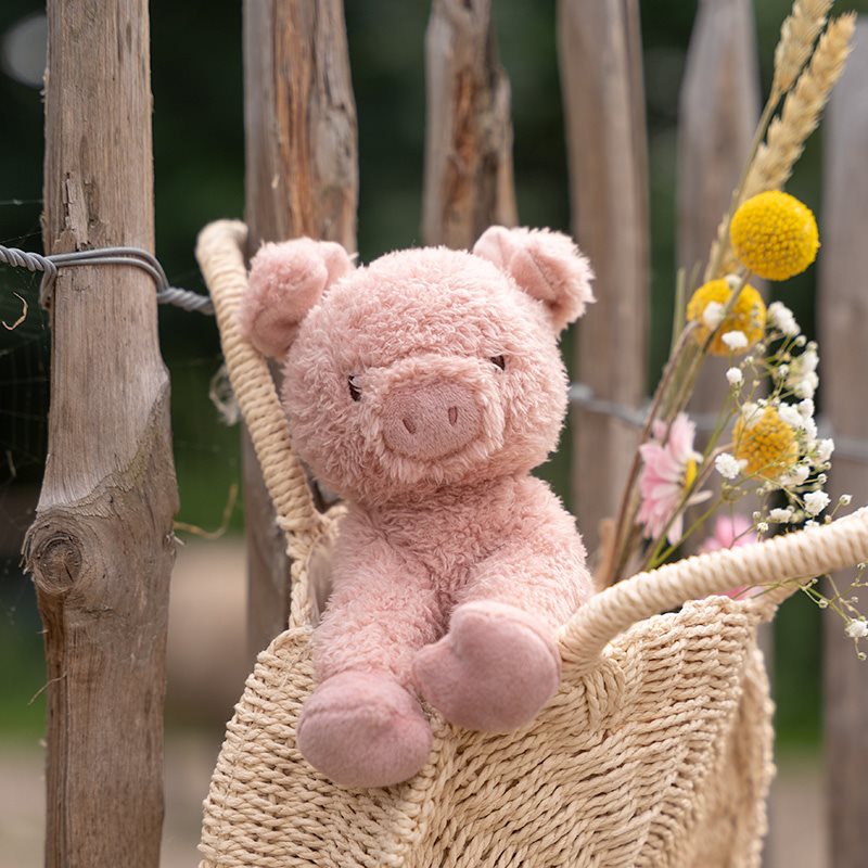 Maialino da coccolare 17 cm Piccola fattoria ROSA LD8828 - NANU' BABY