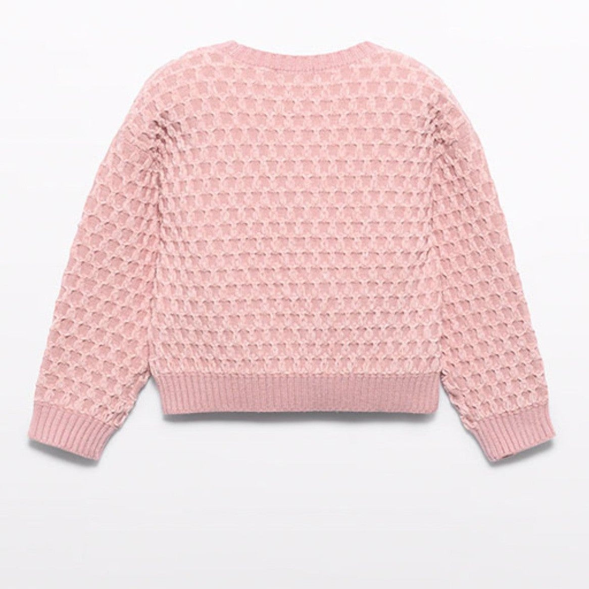 Maglione jacquard ciniglia Bimba Rosa 5828/8 - NANU' BABY