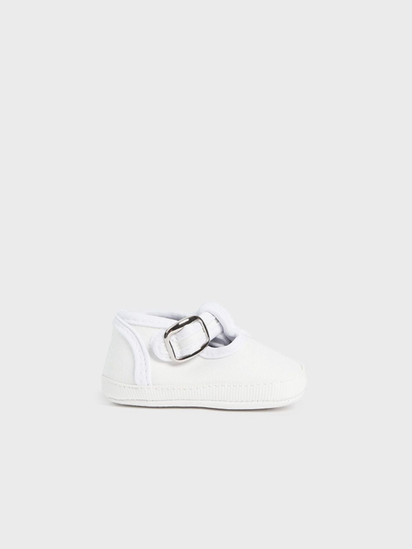 Scarpetta in tela Bimbo BIANCO 9731/B - NANU' BABY