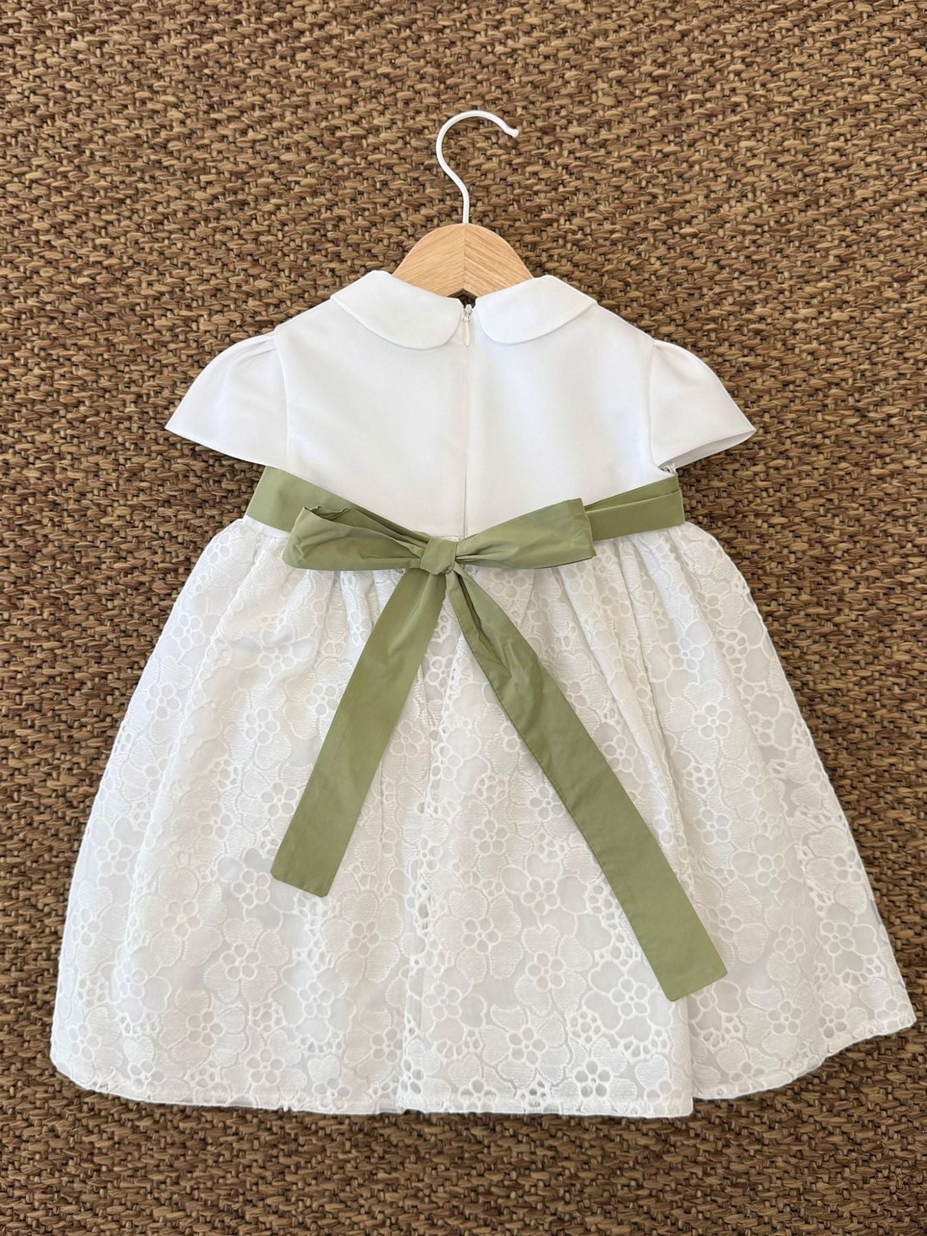 Abito Cerimonia Fiori Bimba PANNA EN801MC - NANU' BABY