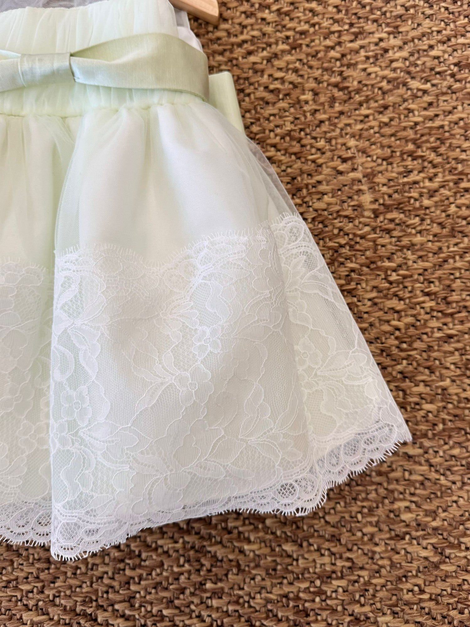 Abito Cerimonia dritto Bimba AVORIO GG25D04I/V - NANU' BABY