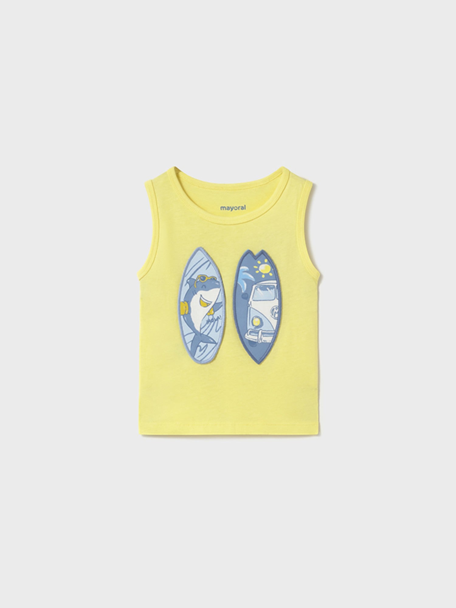 Canottiera play tavole surf Bimbo GIALLO 1069/69 - NANU' BABY