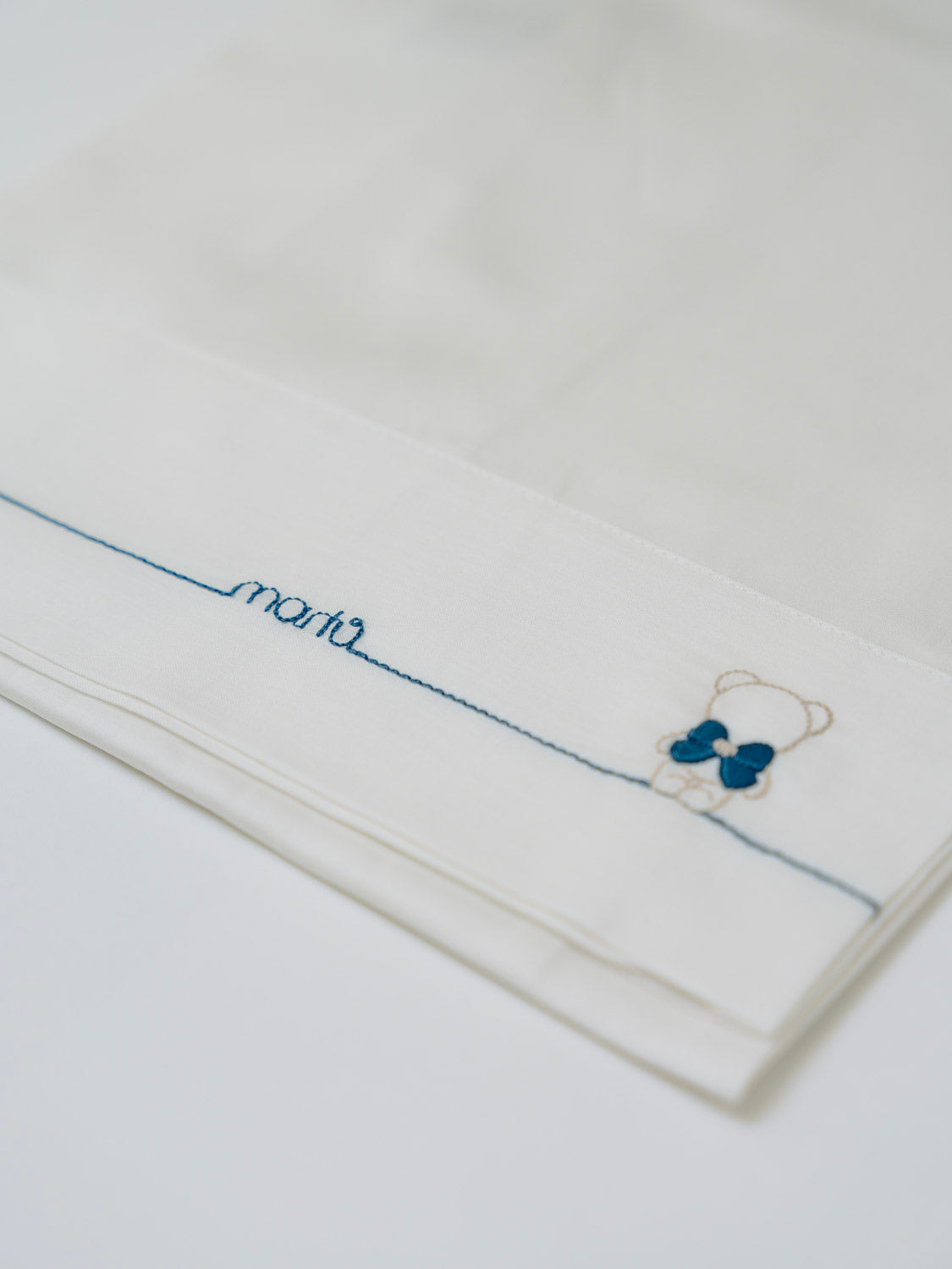 Set Lenzuolino Culla 3 Pezzi Neonato Blu IN59LE/Z - NANU' BABY