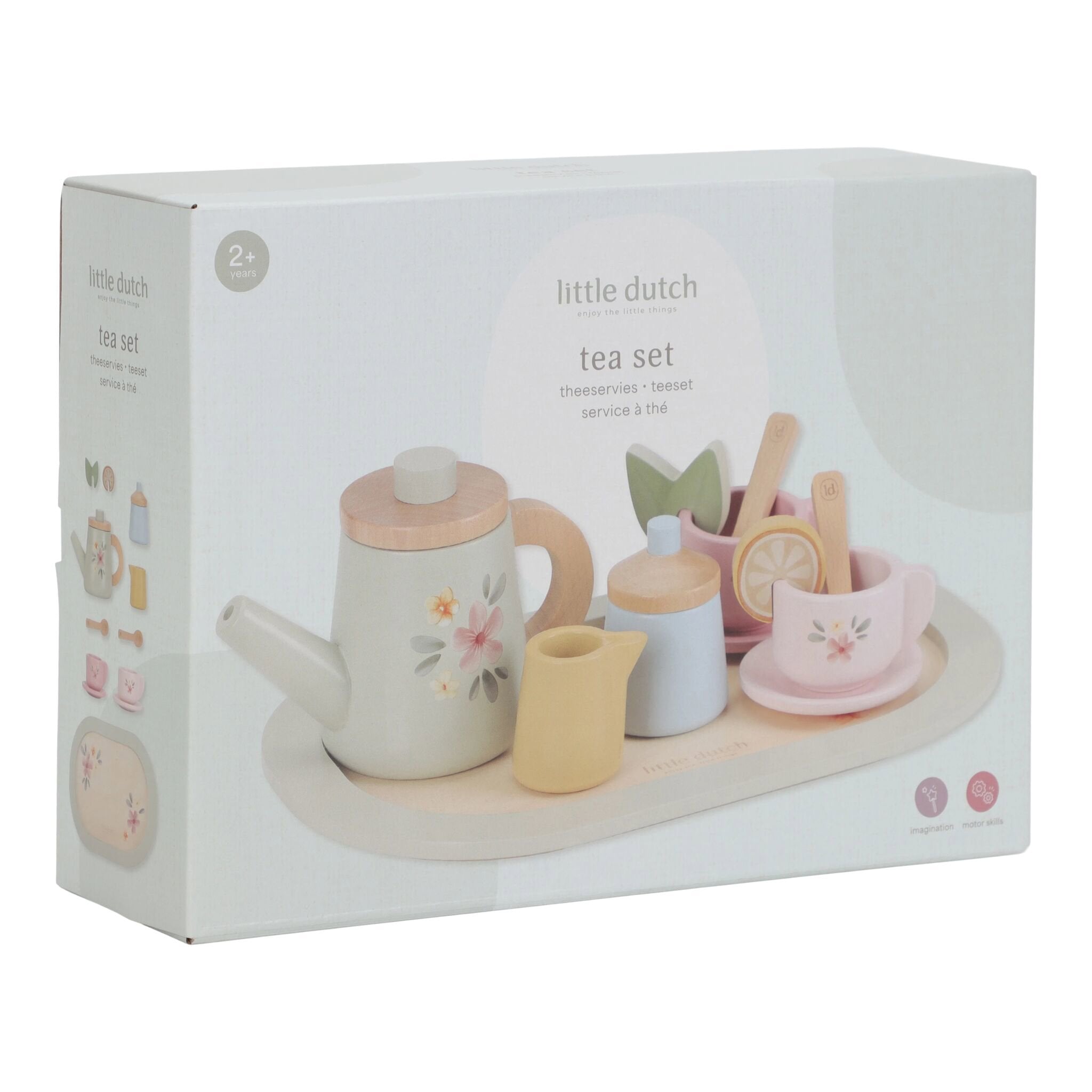 Servizio da tè in legno Multicolore LD2507