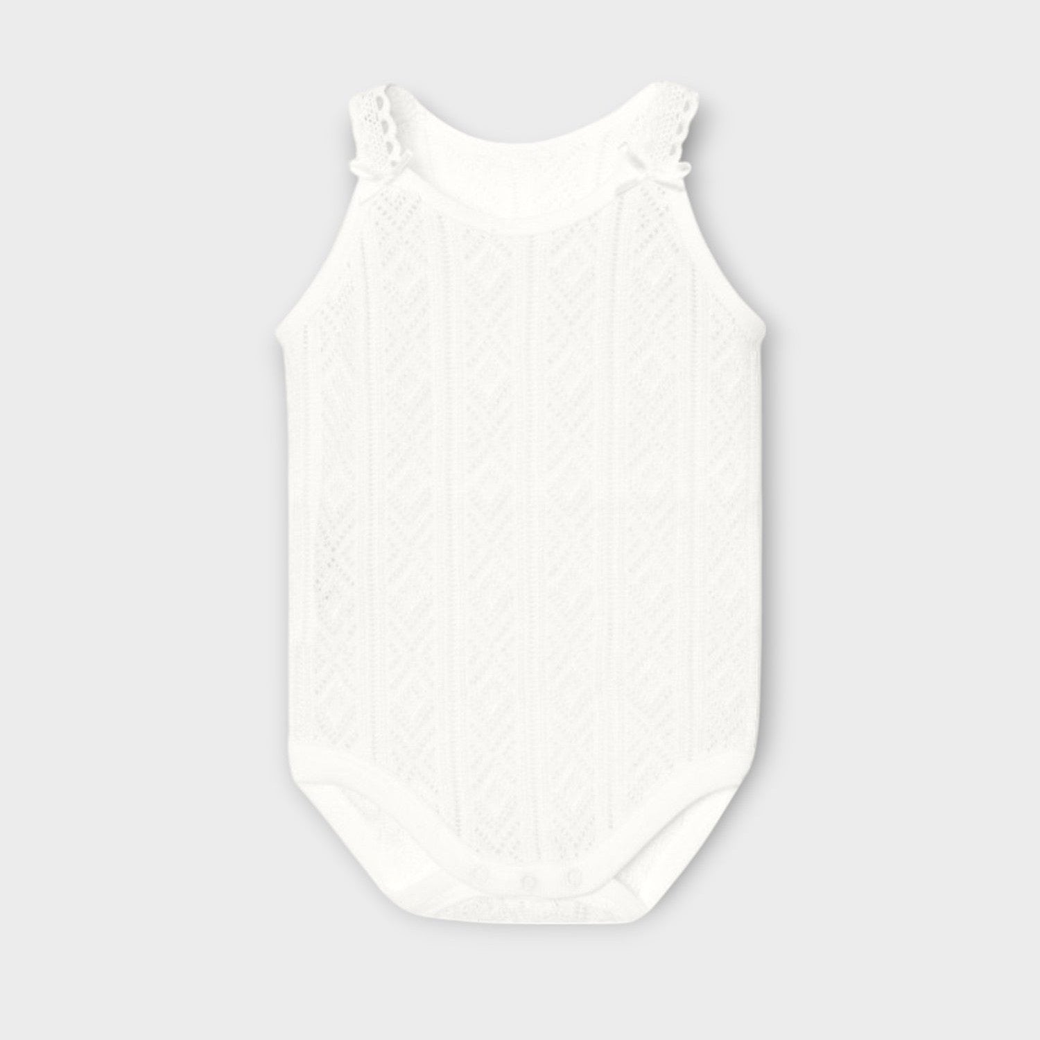Body Intimo con spalline sottili Neonata BIANCO 1012 - NANU' BABY