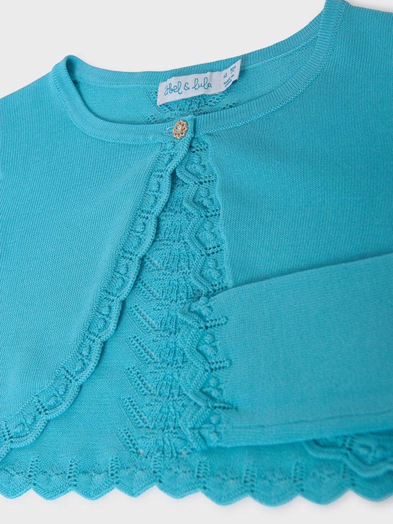 Bolero tricot Bimba TURCHESE 5366/T - NANU' BABY