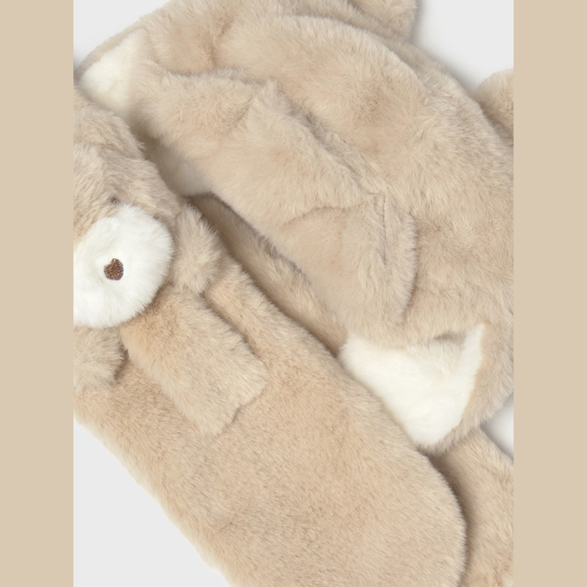 Completo cappello,sciarpa pellic Avorio 10020/65 - NANU' BABY