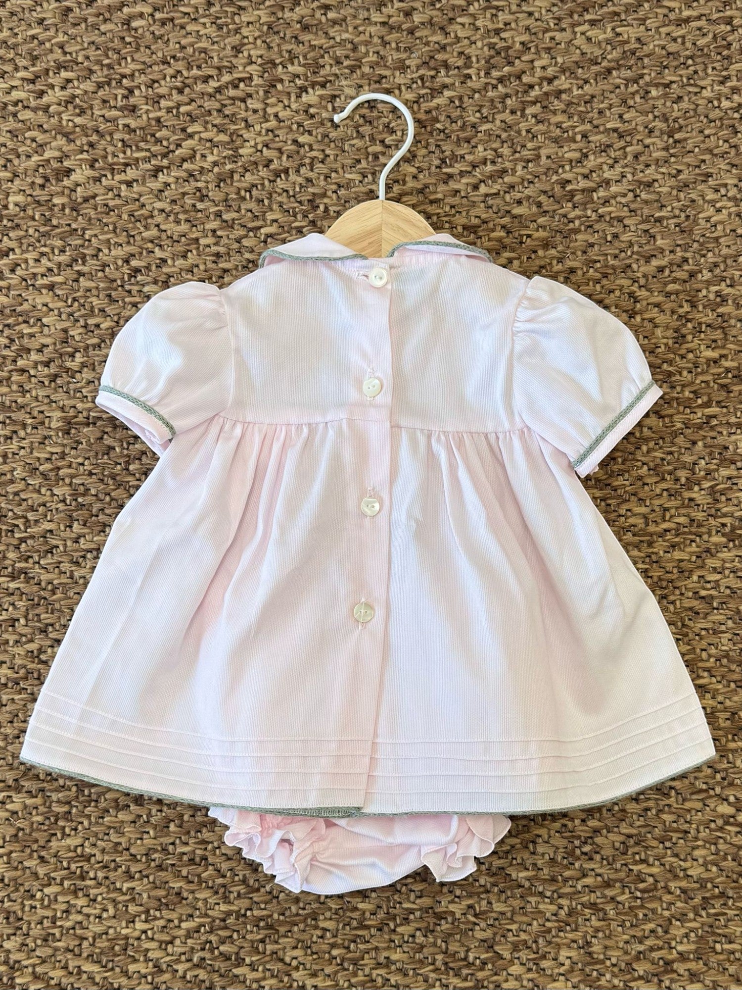 Completo nascita Fiocco in rilievo Bimba ROSA BRINDISI 1445 - NANU' BABY