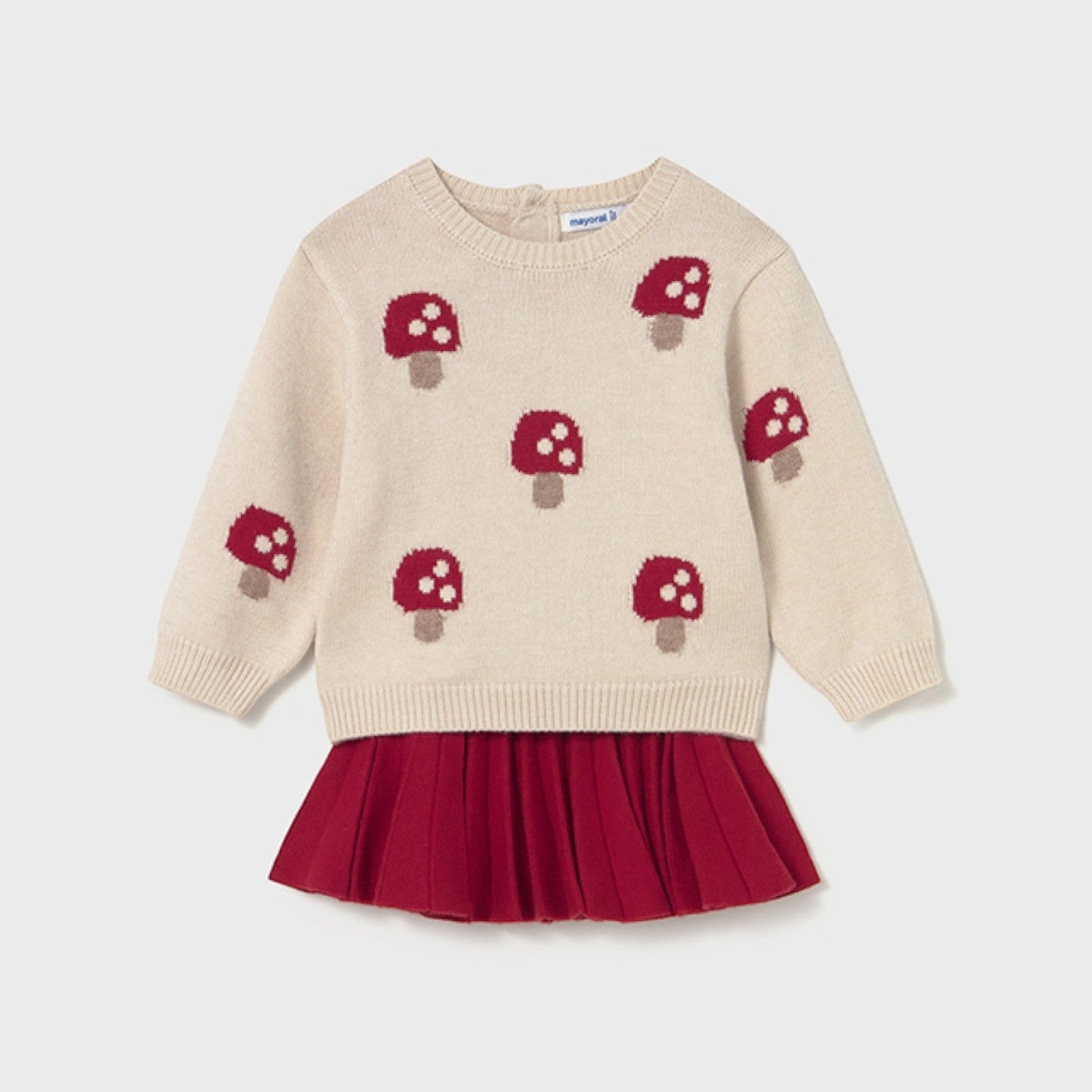 Completo gonna tricot Bimba Rosso 2925/15 - NANU' BABY