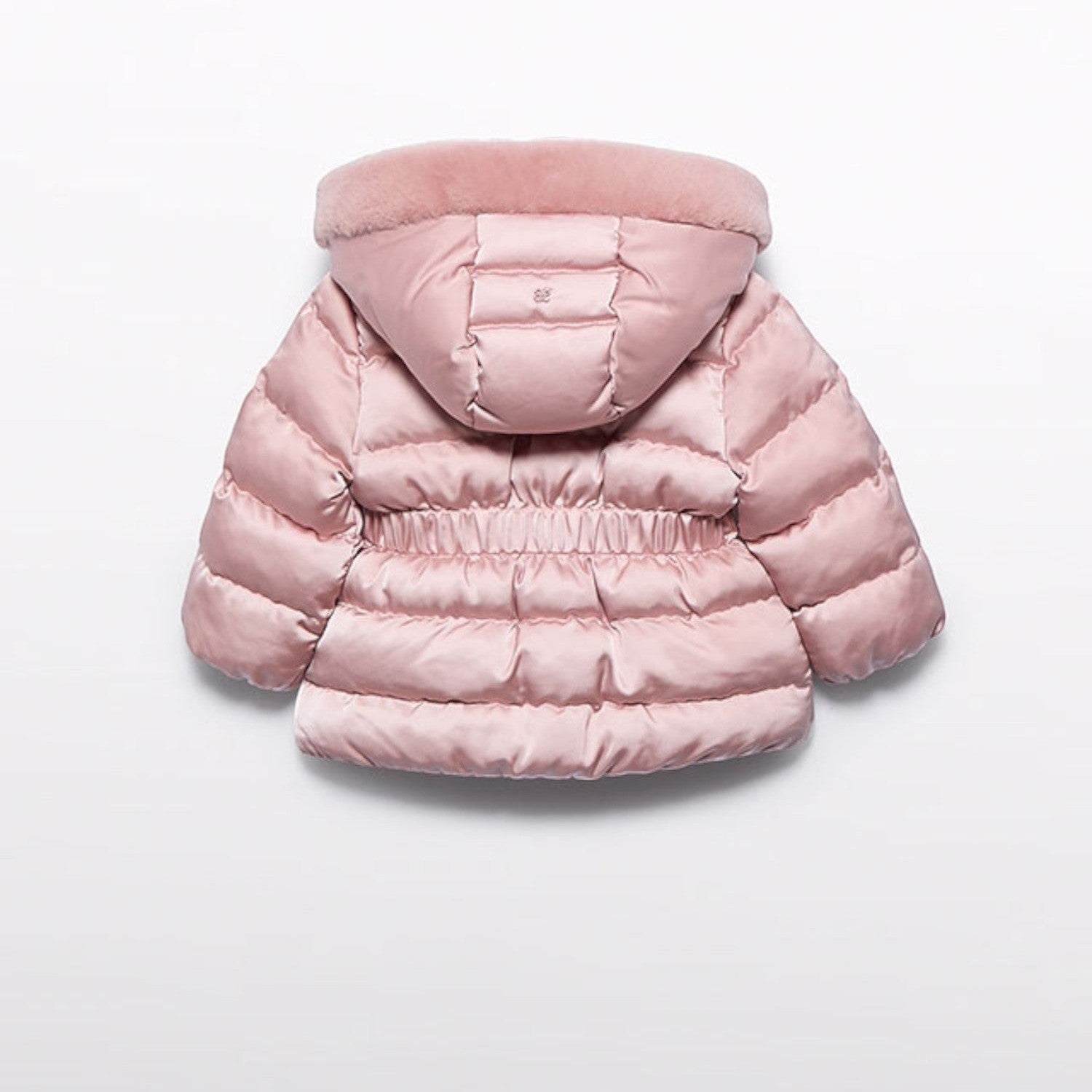 Giubbotto satinato pelo Bimba Rosa 5821/19 - NANU' BABY