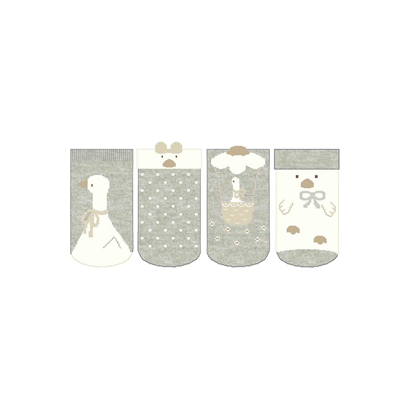Set 4 calze GRIGIO 2G-9762/GR - NANU' BABY