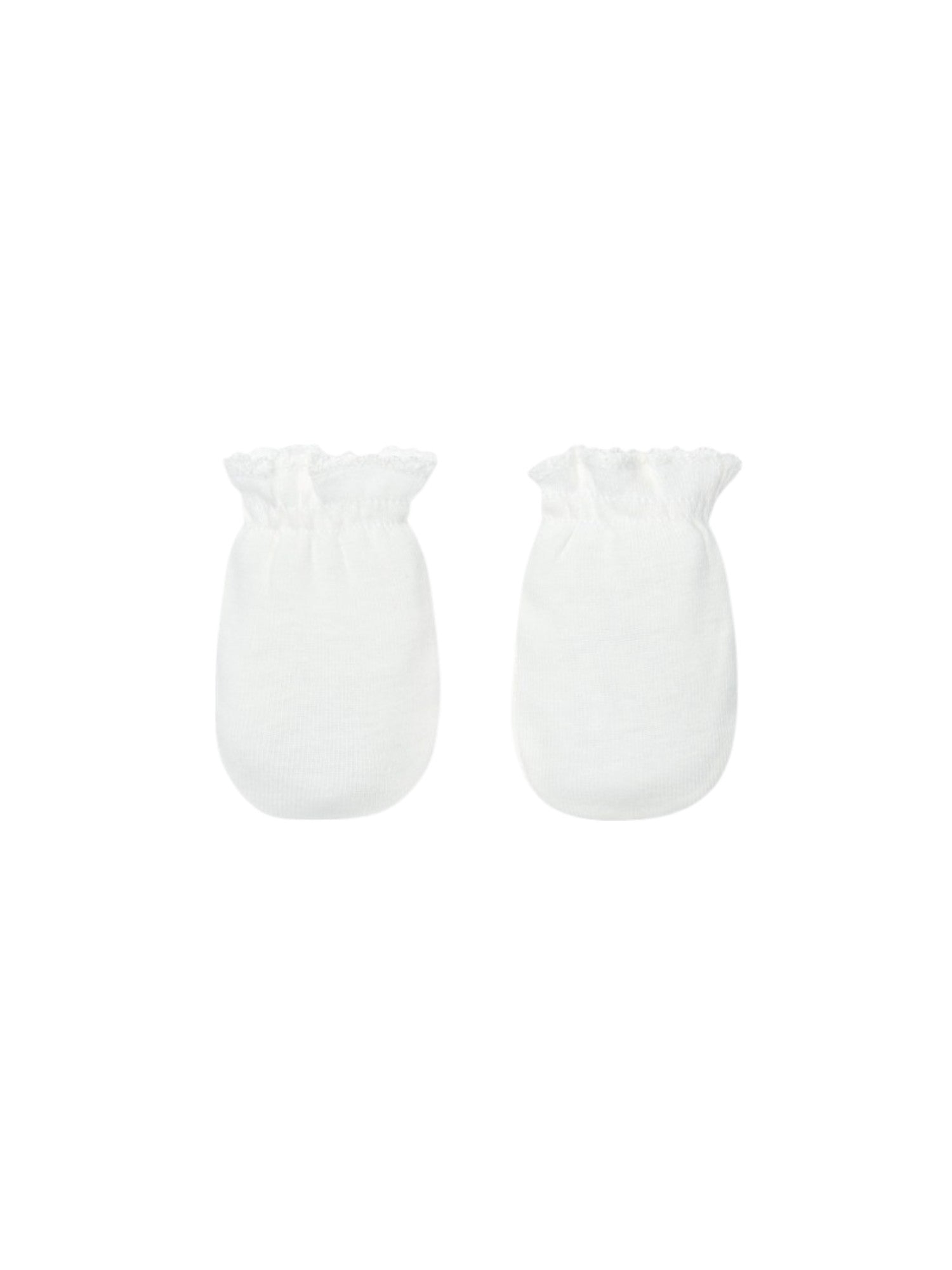Manopoline in cotone Neonato Bianco 8800 - NANU' BABY