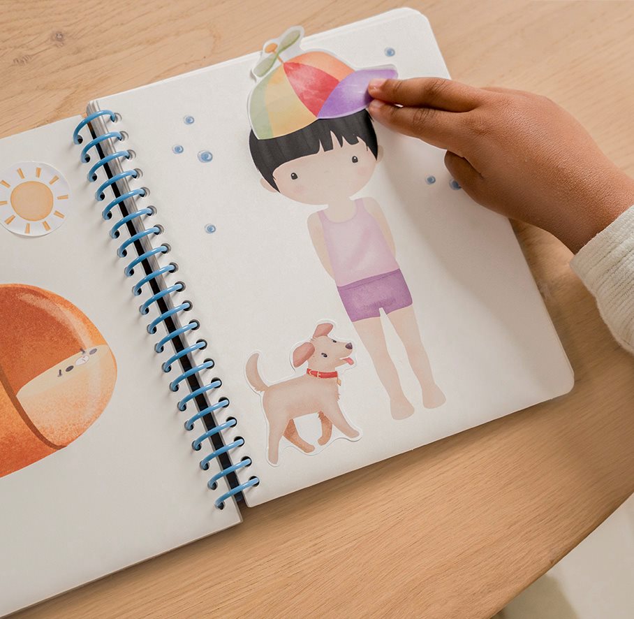 Libro Dress me up con stickers MLTICOLORE 125407 - NANU' BABY
