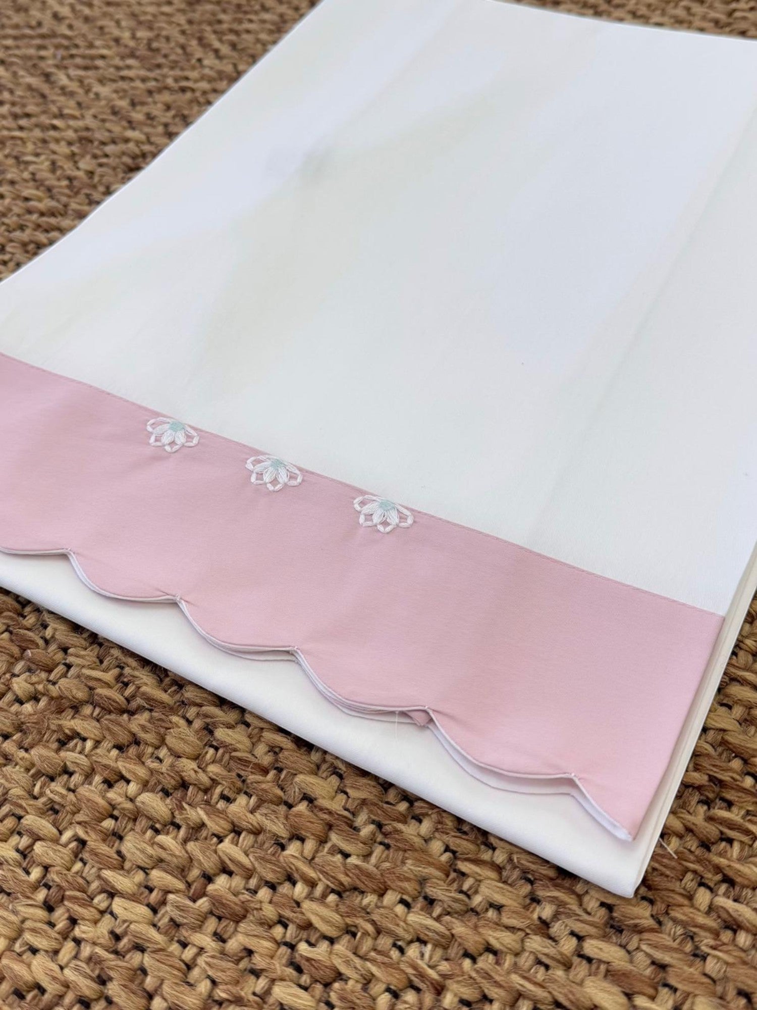 Lenzuolino Neonata BIANCO EB19LE - NANU' BABY