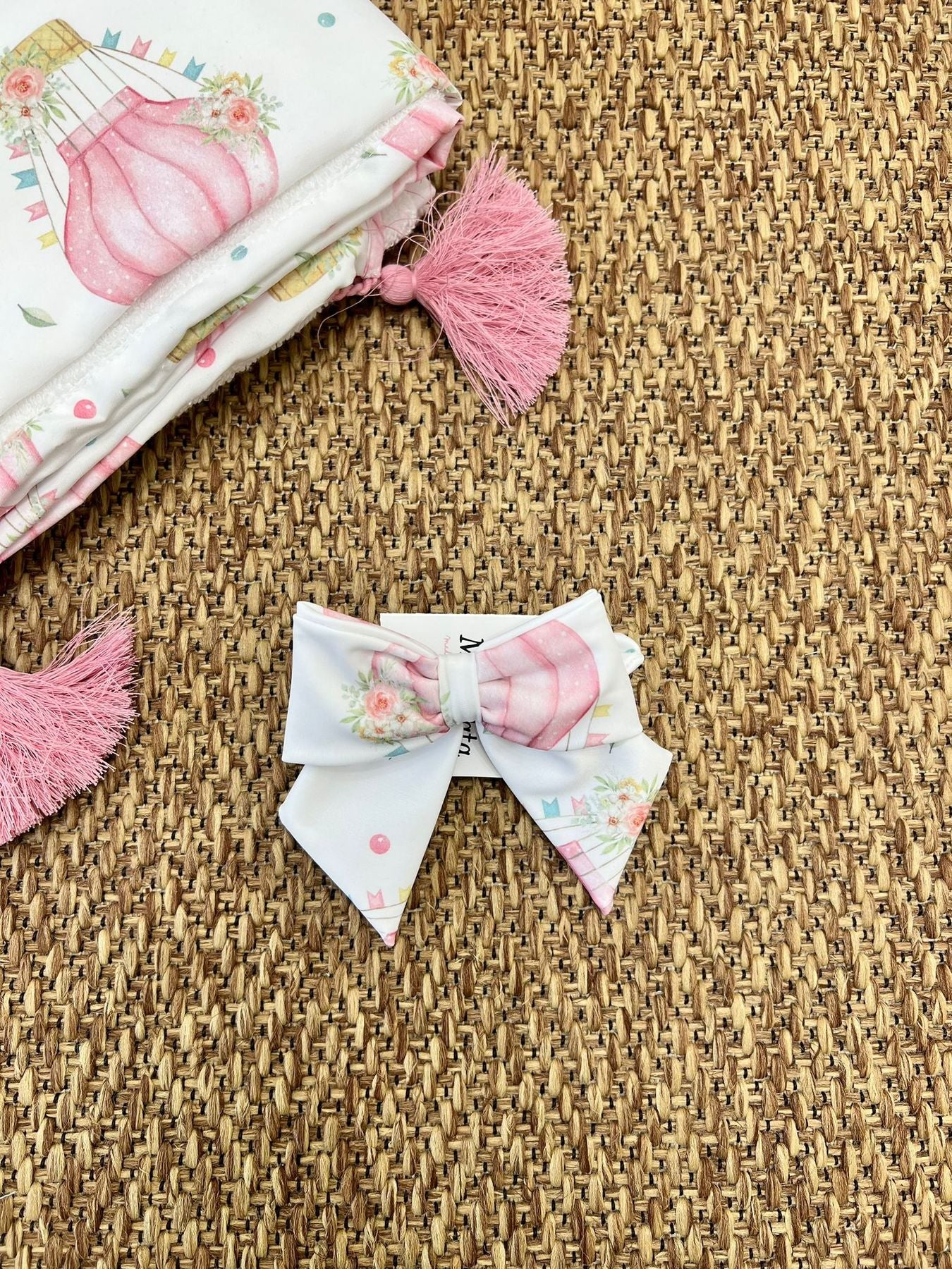 Elastico Mongolfiere Bimba MULTICOLORE BALLONS - BEACH ELASTIC BOW - NANU' BABY