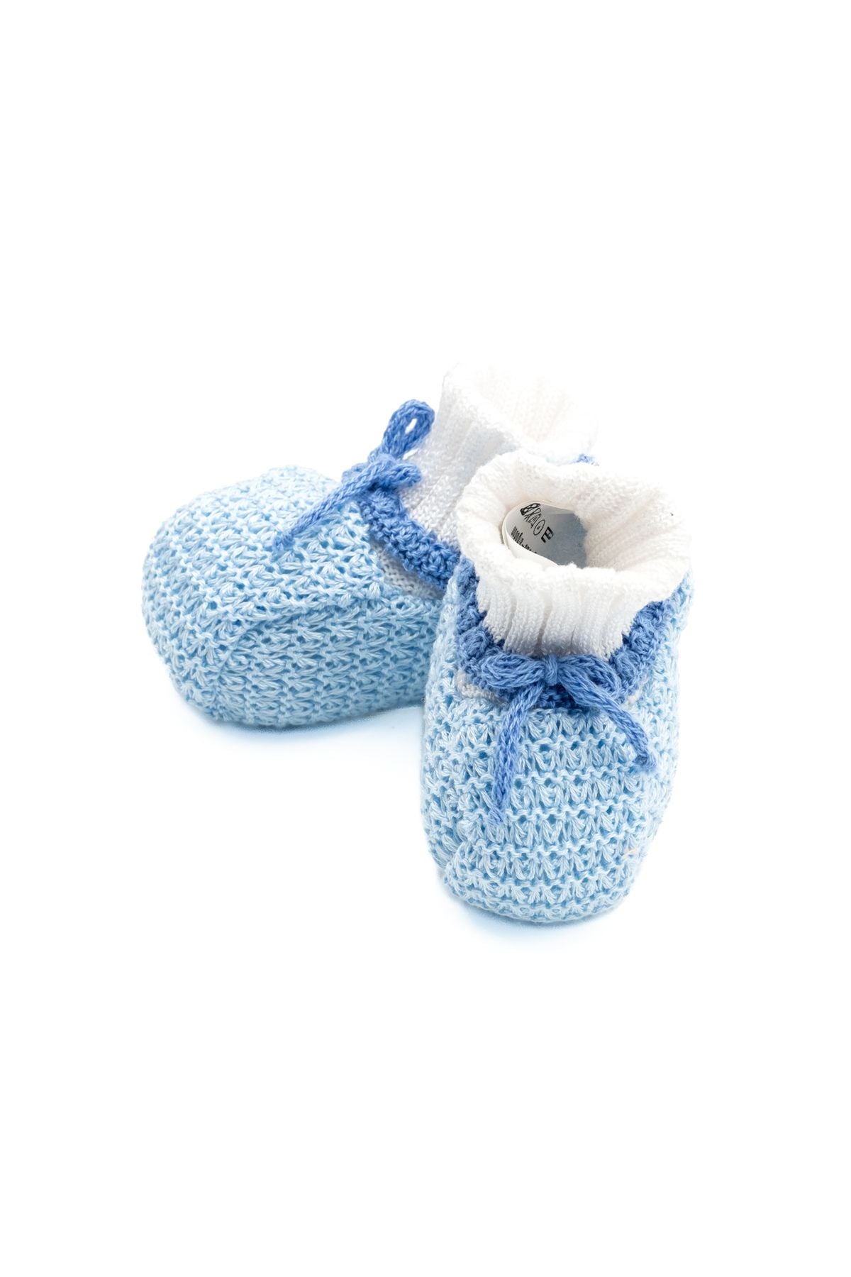 Babbucce in filo di cotone Neonato BIANCO EL36S/C - NANU' BABY