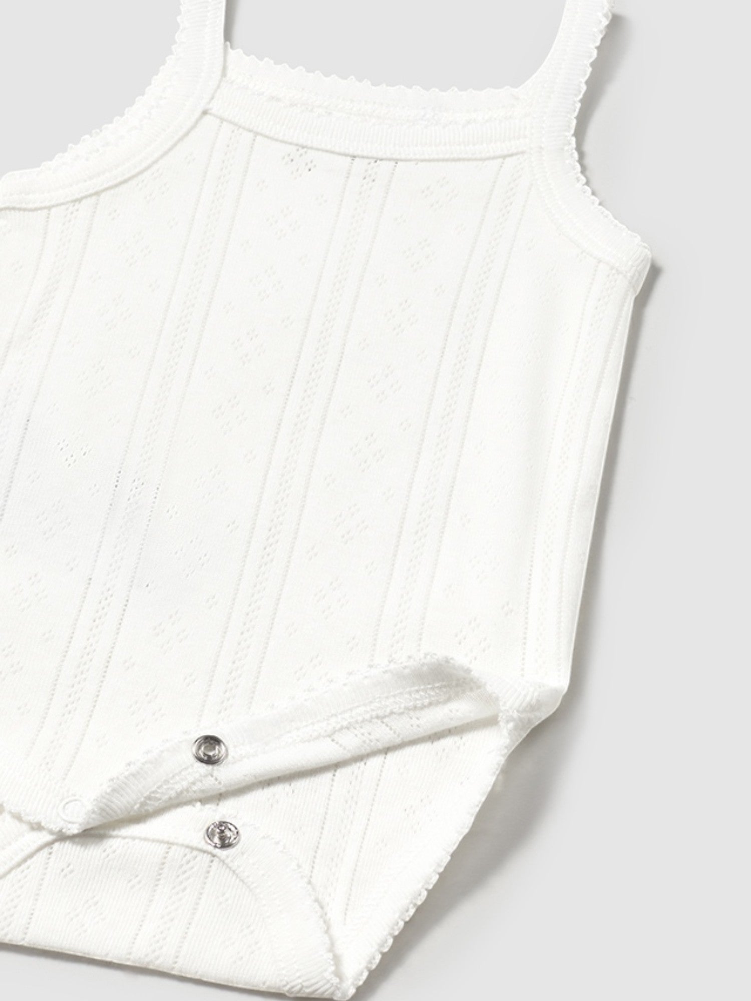 Body bretelle traforate Neonata BIANCO 1745 /B - NANU' BABY