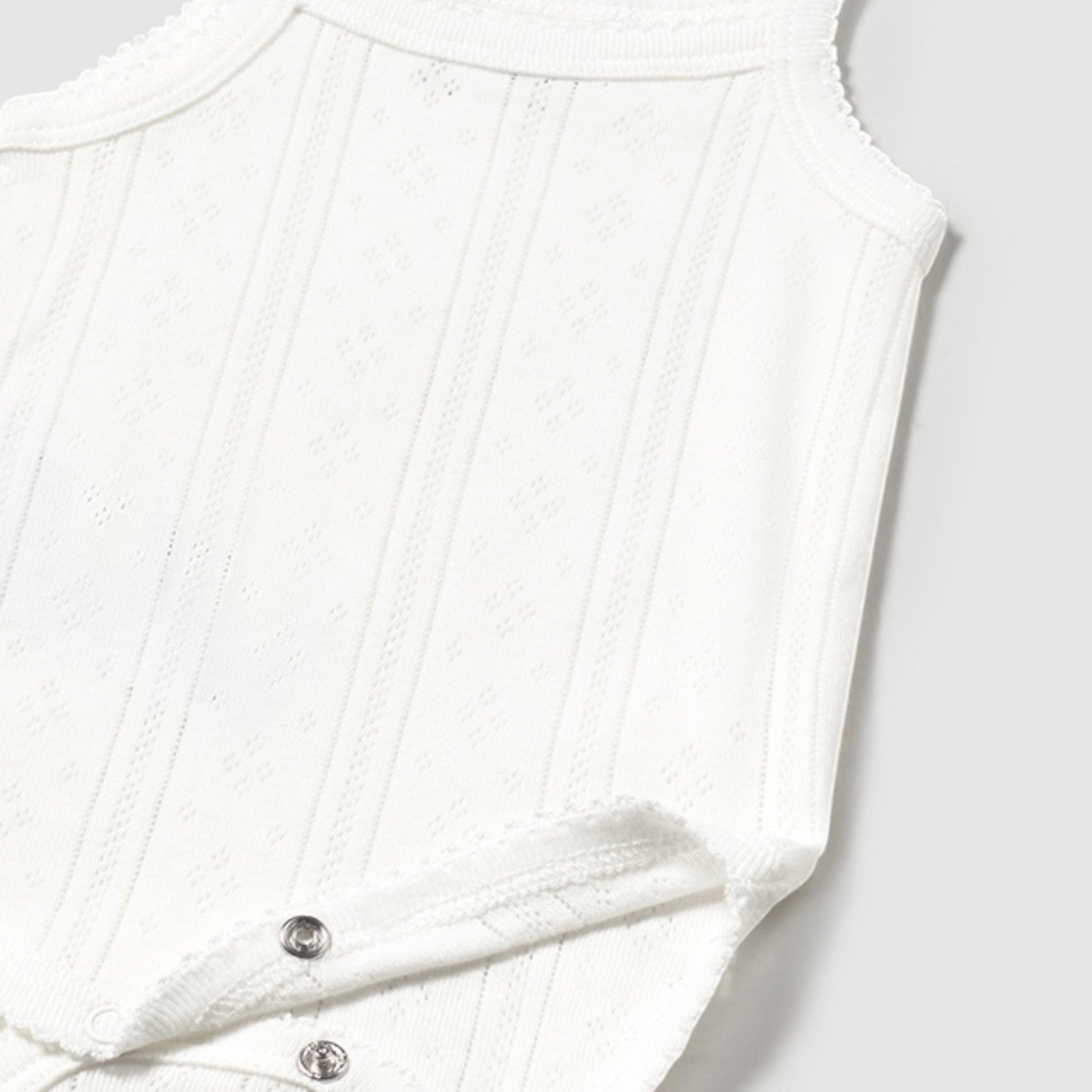 Body bretelle traforate Neonata BIANCO 1745 /B - NANU' BABY