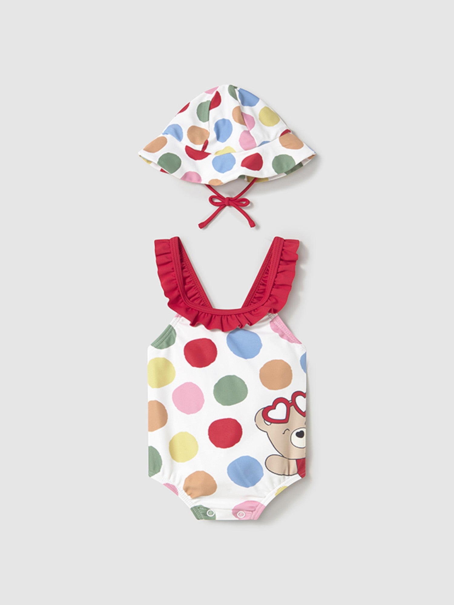 Costume e cappello Bimba ROSSO 1764 /RS - NANU' BABY