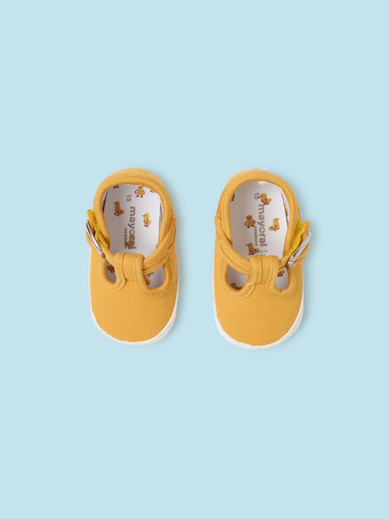 Scarpetta in tela Bimbo GIALLO 9731/M - NANU' BABY