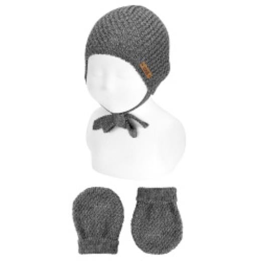 Set cuffietta micro rilievo lana merino AL CAMPIONE 50.834.028 - NANU' BABY
