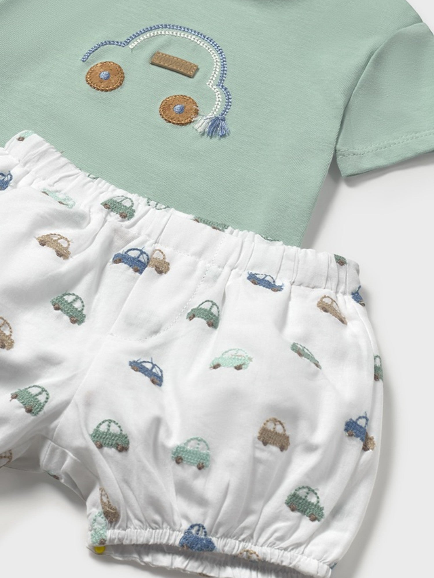 Completo pantalone corto Bimbo VERDE 1204 /V - NANU' BABY
