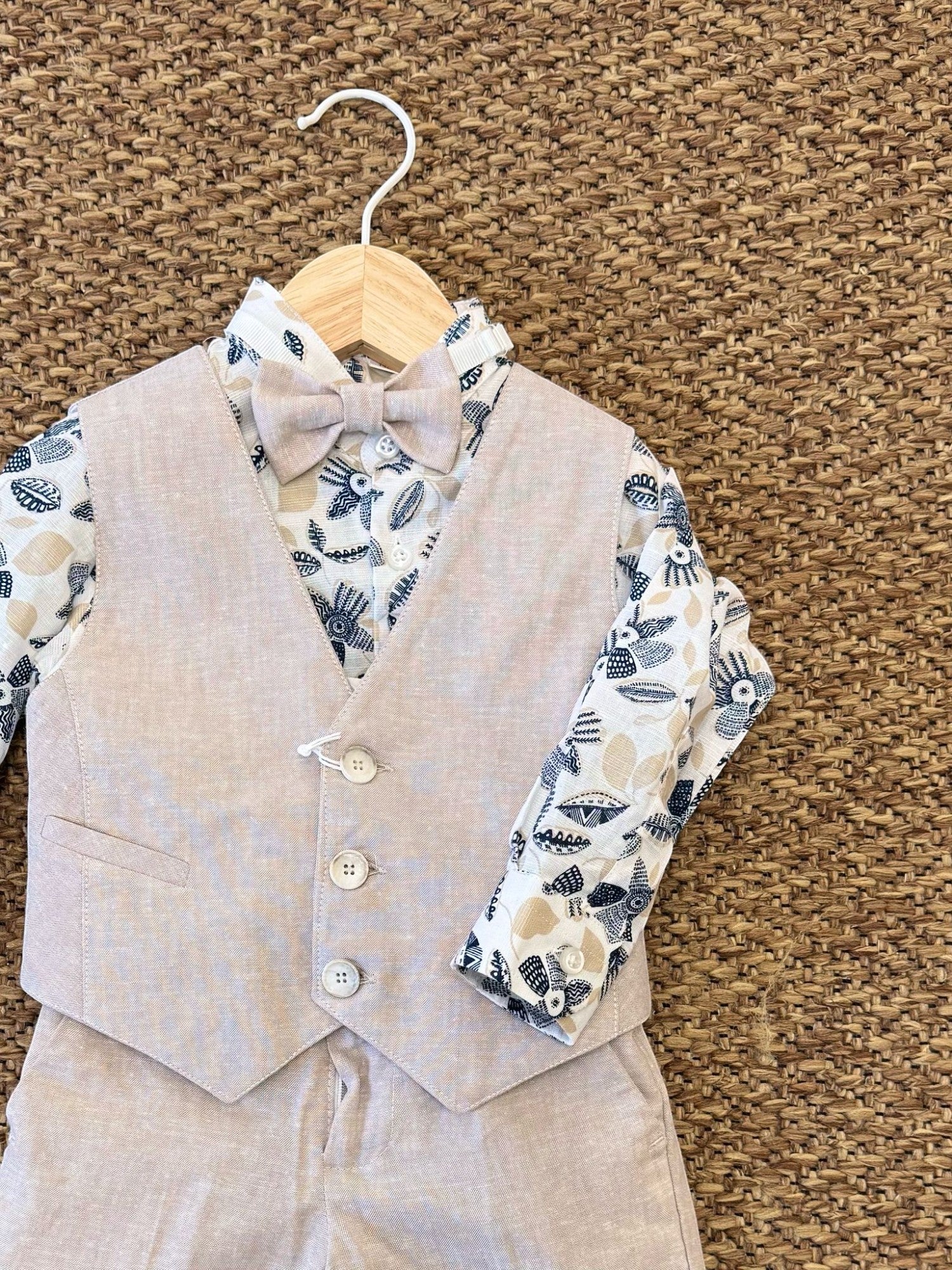 Completo Cerimonia Bimbo BEIGE BH301N - NANU' BABY