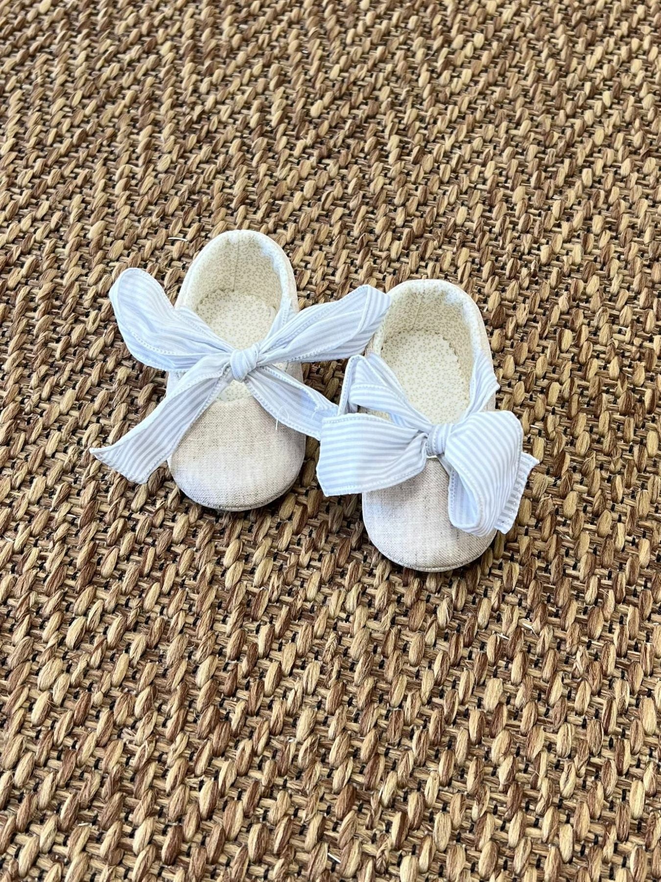 Ballerina in lino Bimba ECRU EG311SC - NANU' BABY