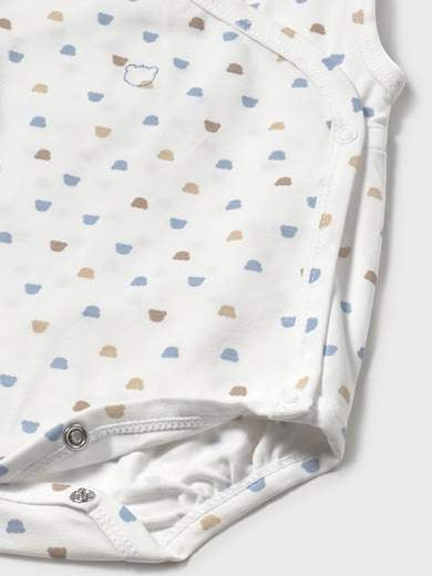 Body manica smanicata Neonato AZZURRO 1702 /A - NANU' BABY