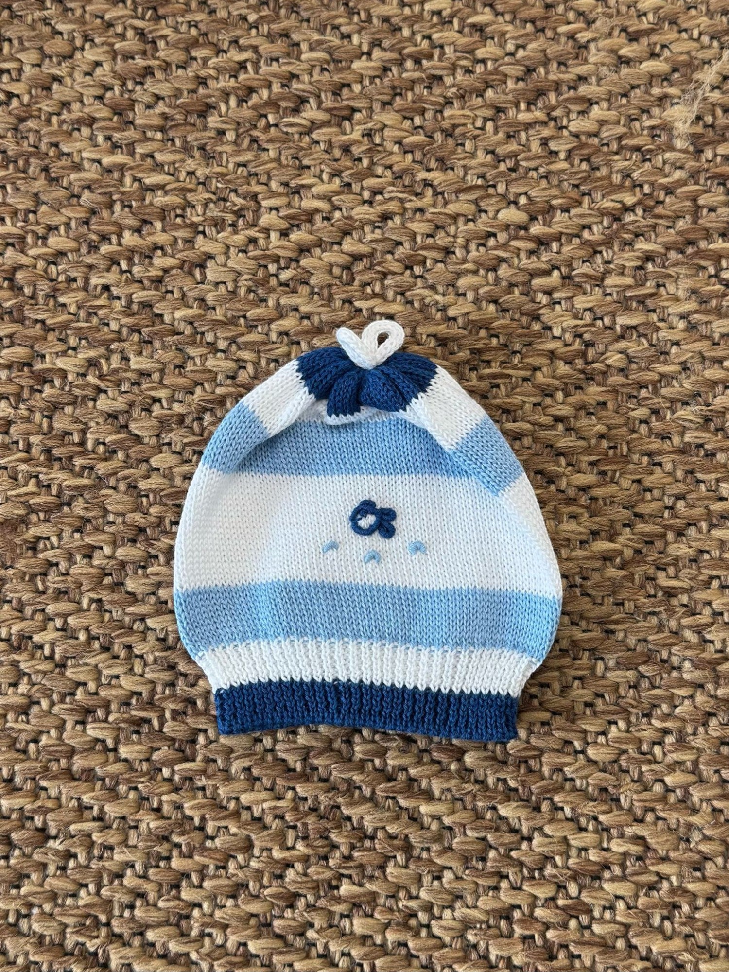 Cuffia Neonato BIANCO MILO/773 - NANU' BABY