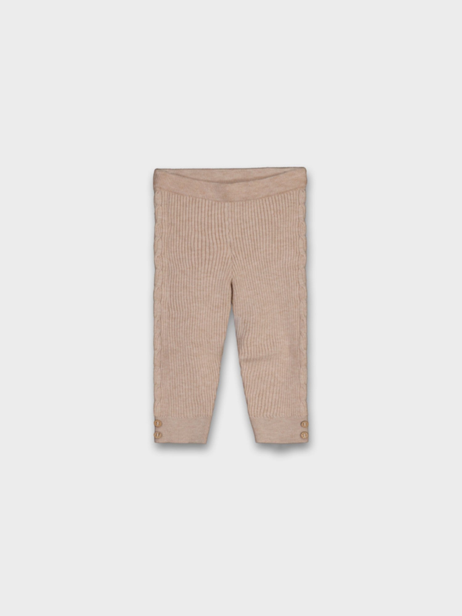 Leggings maglia tricot Bimba Beige 10015/61 - NANU' BABY
