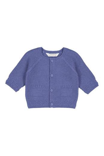 Cardigan basic in caldo cotone Bimbo CIELO 2301-W - NANU' BABY
