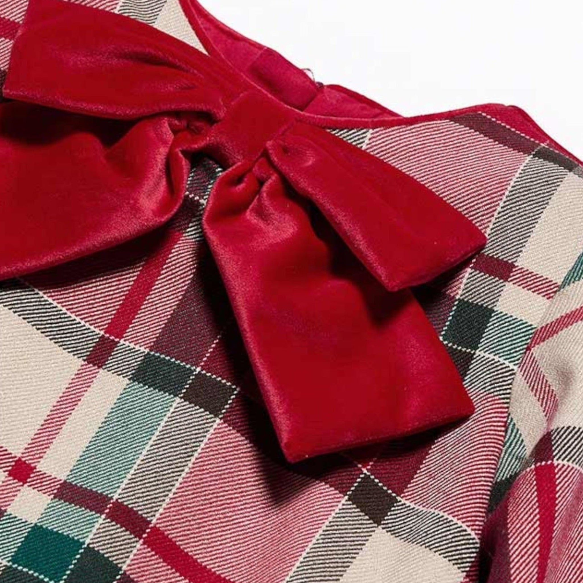 Abito quadri Bimba Rosso 5509/2 - NANU' BABY
