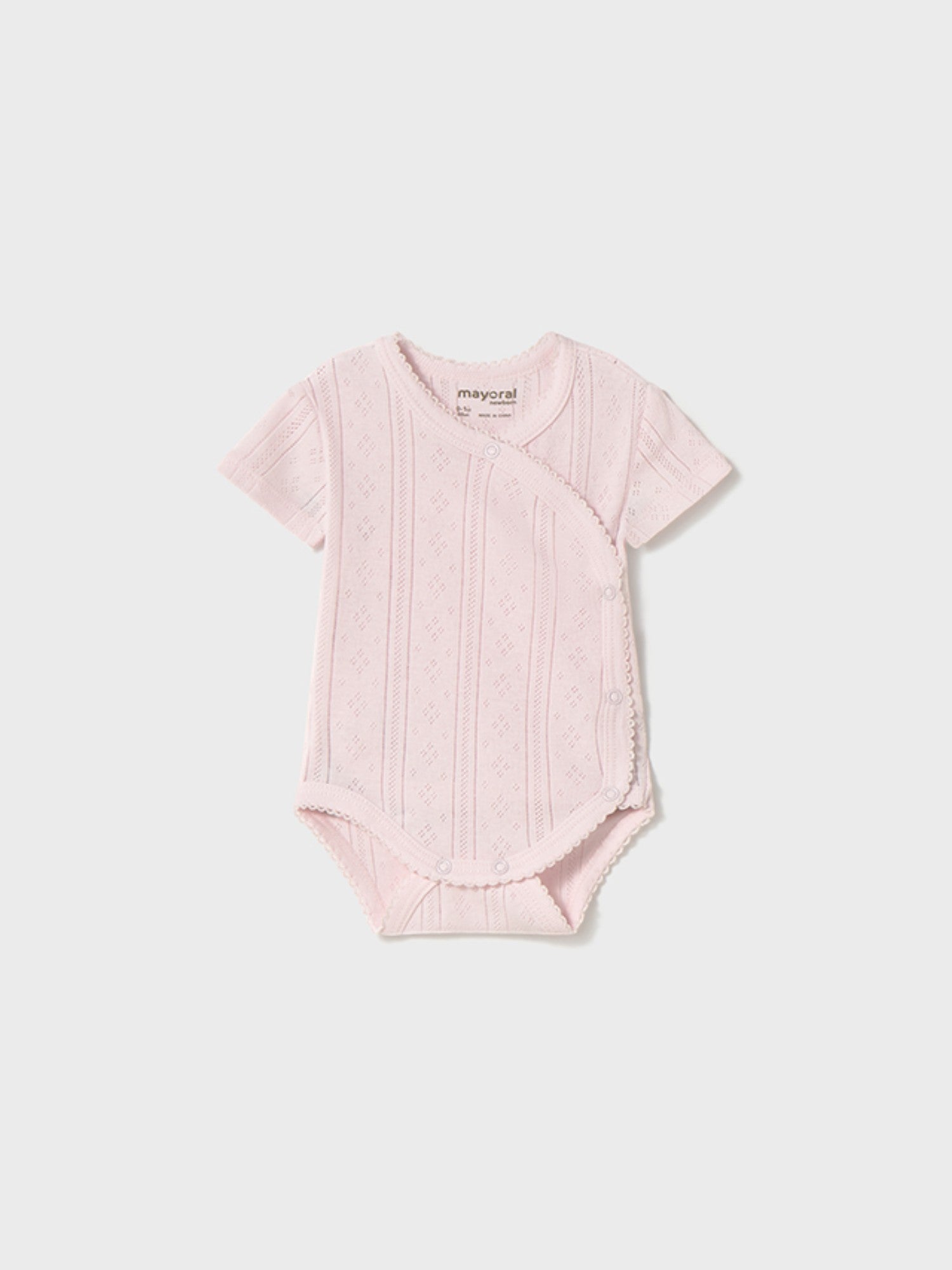 Body manica corta traforato Neonata ROSA 1746 /R - NANU' BABY