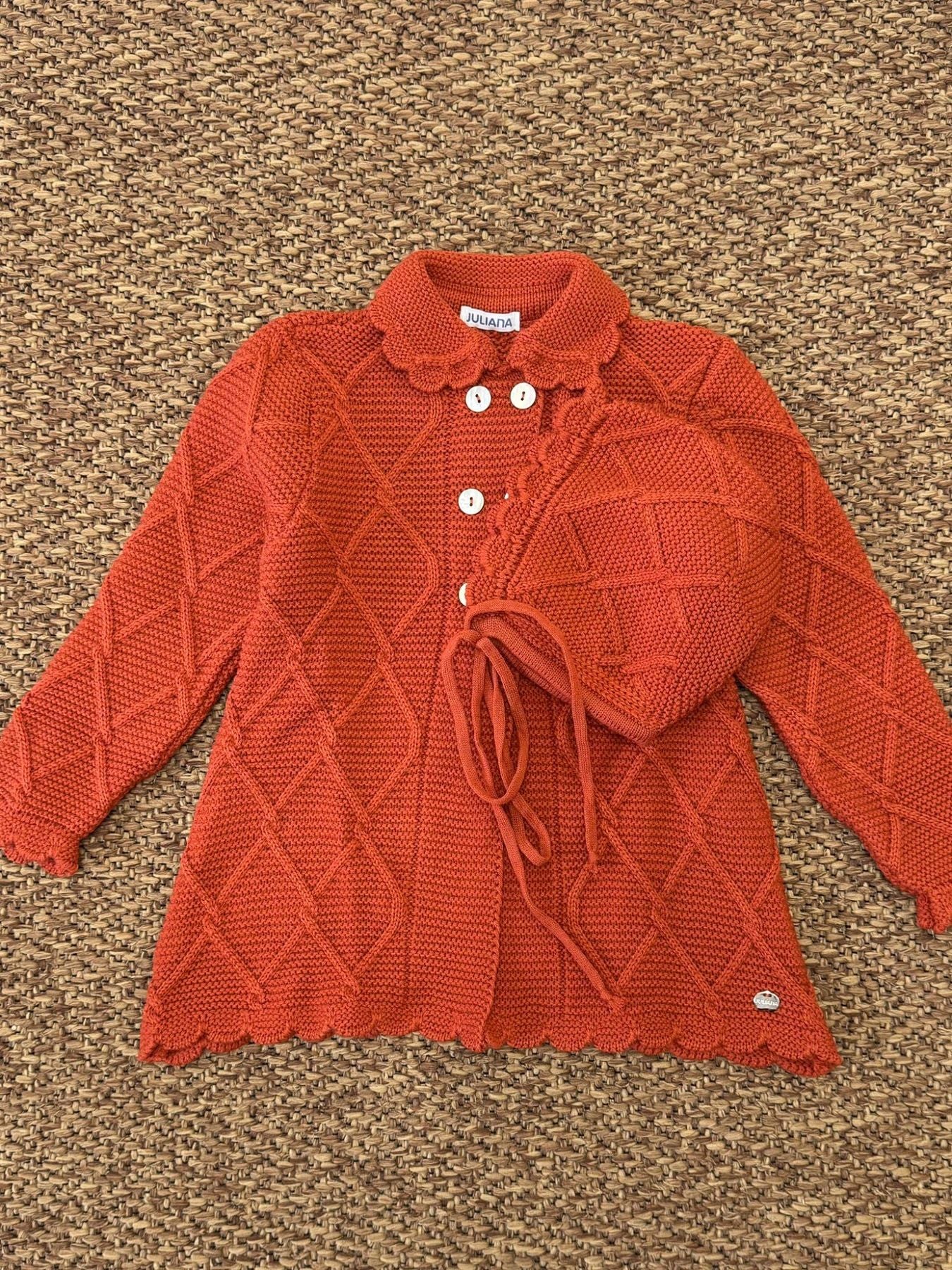 Cappotto in maglia Bimba CALDERA J6178 - NANU' BABY