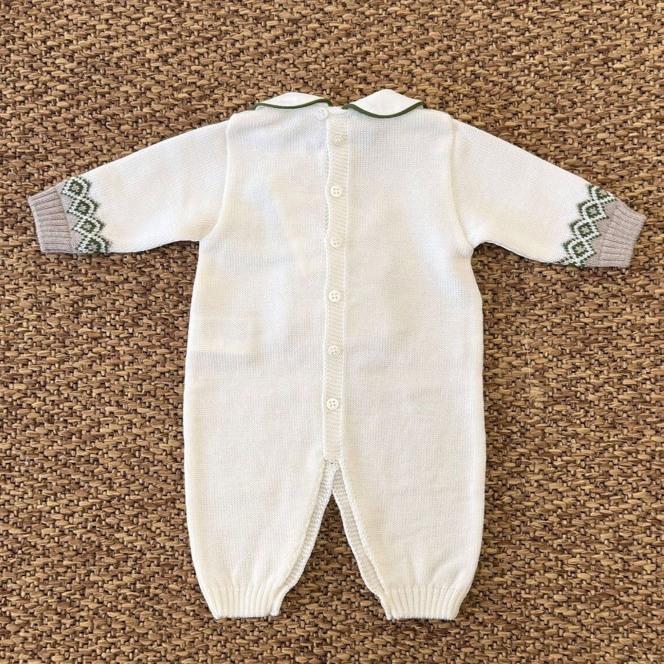 Tutina Orsetto Neonato VANIGLIA IB5110/V - NANU' BABY