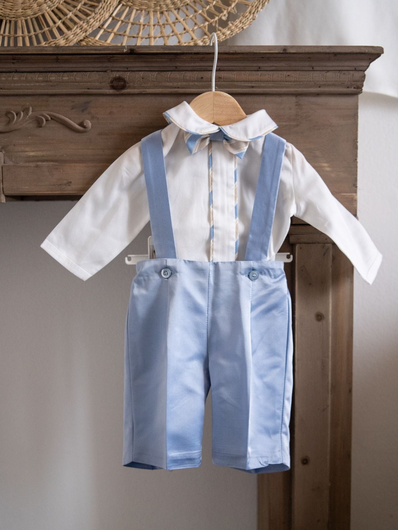 Completo cerimonia con papillon Bimbo CIELO EN71060 - NANU' BABY