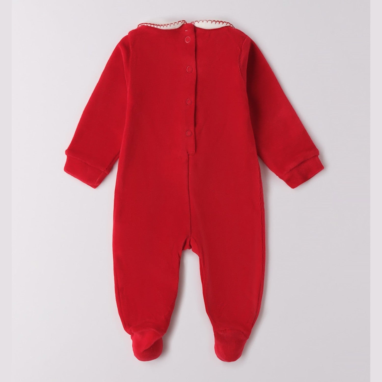 Tutina Intera Con Piede Neonata Rosso 3F769/2253 - NANU' BABY