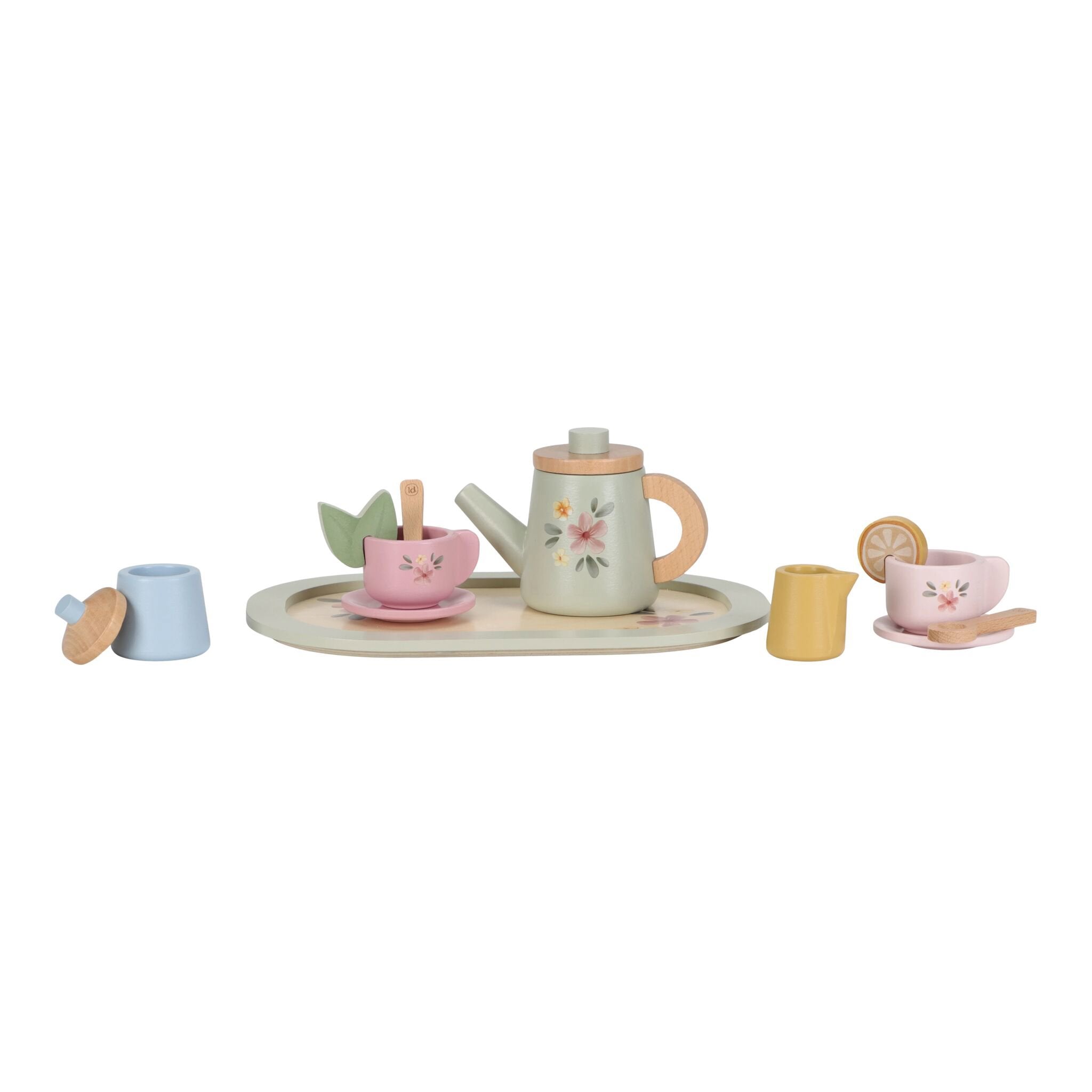 Servizio da tè in legno Multicolore LD2507