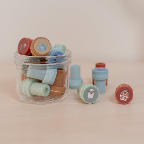 Set 16 timbrini Little Farm MULTICOLORE 126008 - NANU' BABY