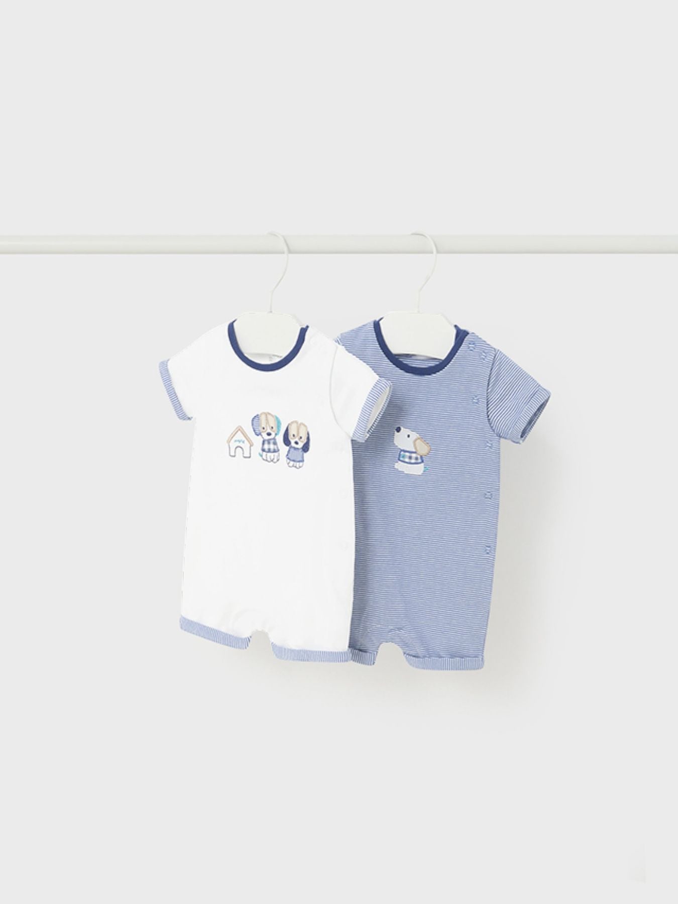 Set 2 pagliaccetti corti Bimbo BIANCO 1722 - NANU' BABY