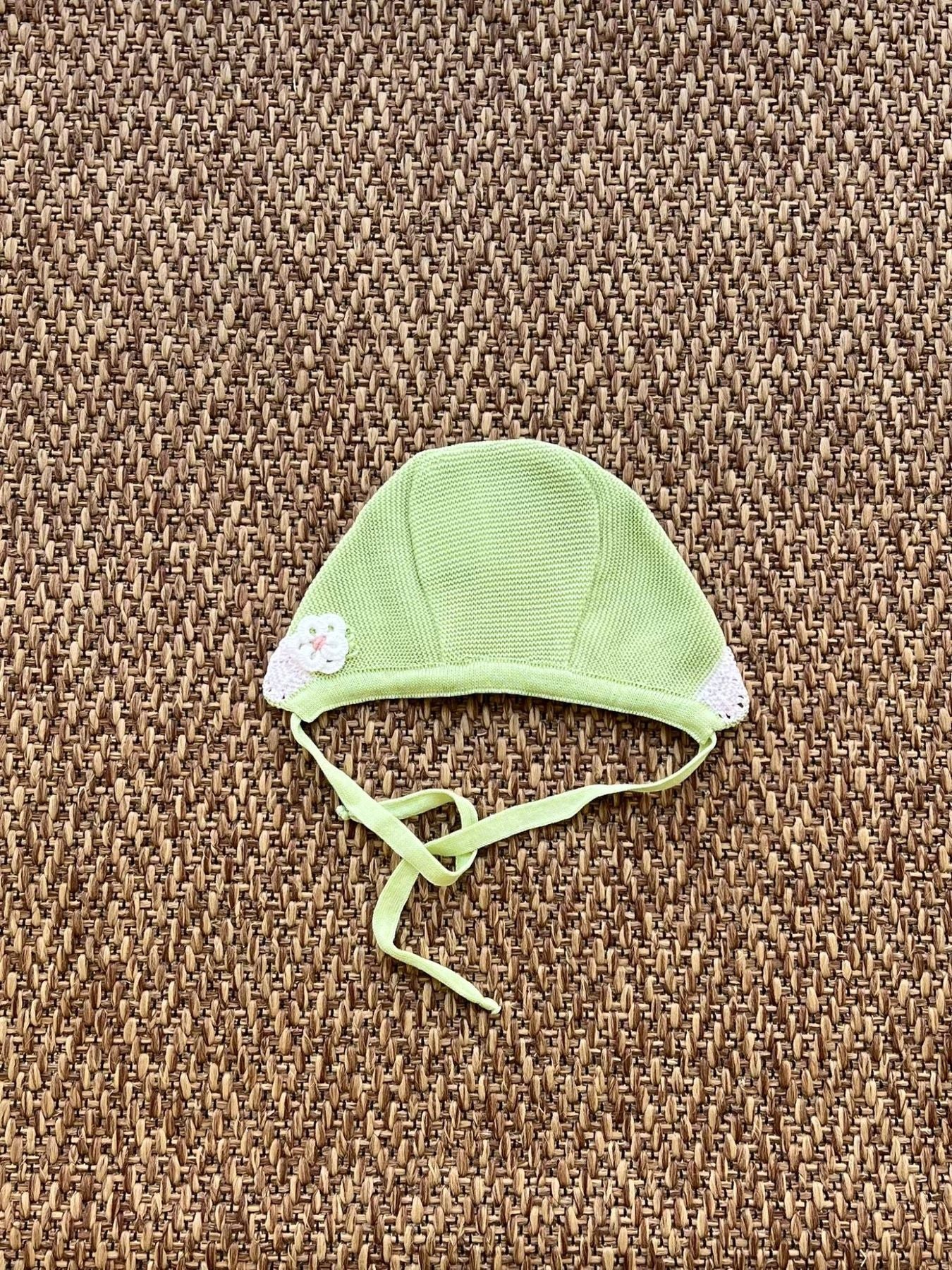 Cuffia Neonata VERDE EP20CU - NANU' BABY