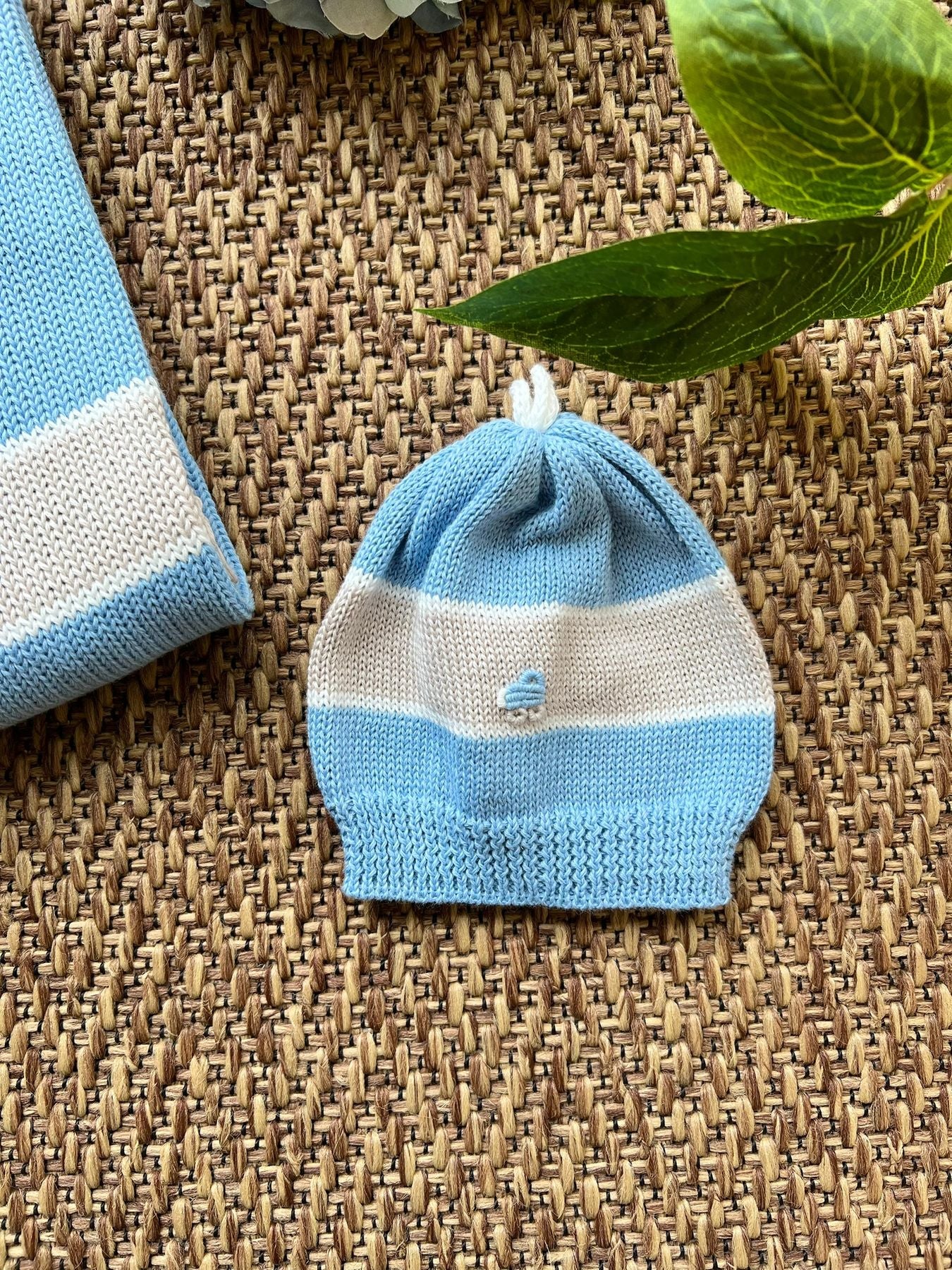 Cuffia Macchinina Neonato CIELO VIAREGGIO 1371 - NANU' BABY